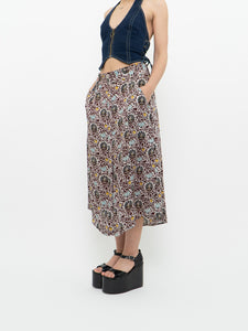 A.L.C. x Floral Button-up Silk Skirt (S, M)