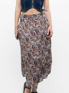 A.L.C. x Floral Button-up Silk Skirt (S, M)