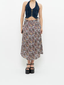 A.L.C. x Floral Button-up Silk Skirt (S, M)