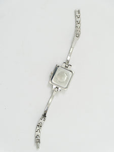 Vintage x Silver Square Rhinestone Watch