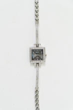 Load image into Gallery viewer, Vintage x Silver Square Rhinestone Watch