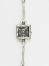 Load image into Gallery viewer, Vintage x Silver Square Rhinestone Watch