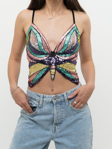 Modern x Colourful Sequin Butterfly Top (S-L)