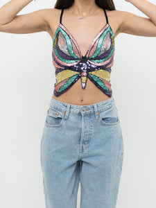 Modern x Colourful Sequin Butterfly Top (S-L)