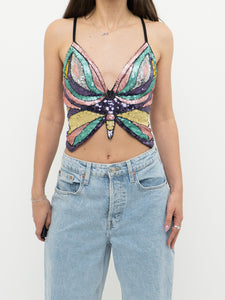 Modern x Colourful Sequin Butterfly Top (S-L)