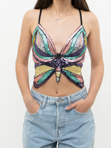 Modern x Colourful Sequin Butterfly Top (S-L)