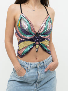 Modern x Colourful Sequin Butterfly Top (S-L)