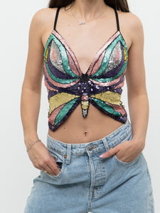 Modern x Colourful Sequin Butterfly Top (S-L)