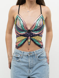 Modern x Colourful Sequin Butterfly Top (S-L)