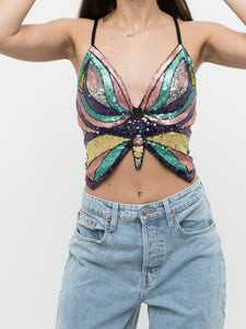 Modern x Colourful Sequin Butterfly Top (S-L)