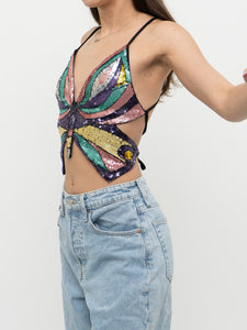 Modern x Colourful Sequin Butterfly Top (S-L)