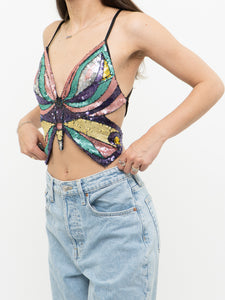 Modern x Colourful Sequin Butterfly Top (S-L)