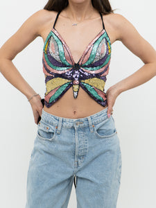 Modern x Colourful Sequin Butterfly Top (S-L)