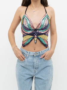 Modern x Colourful Sequin Butterfly Top (S-L)