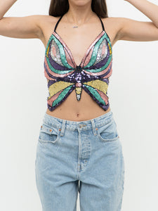 Modern x Colourful Sequin Butterfly Top (S-L)