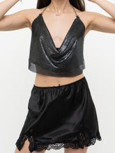 Load image into Gallery viewer, GARAGE x Black Chainlink Crop Top (S-L)