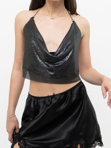 GARAGE x Black Chainlink Crop Top (S-L)