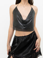 Load image into Gallery viewer, GARAGE x Black Chainlink Crop Top (S-L)