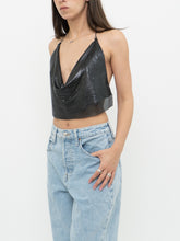 Load image into Gallery viewer, GARAGE x Black Chainlink Crop Top (S-L)