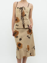 Load image into Gallery viewer, Vintage x Made in Canada x HOLT RENFREW Beige Floral Linen Set (S, M)