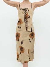 Load image into Gallery viewer, Vintage x Made in Canada x HOLT RENFREW Beige Floral Linen Set (S, M)