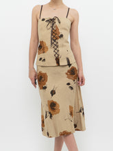 Load image into Gallery viewer, Vintage x Made in Canada x HOLT RENFREW Beige Floral Linen Set (S, M)