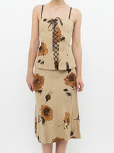 Load image into Gallery viewer, Vintage x Made in Canada x HOLT RENFREW Beige Floral Linen Set (S, M)