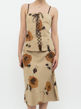 Load image into Gallery viewer, Vintage x Made in Canada x HOLT RENFREW Beige Floral Linen Set (S, M)