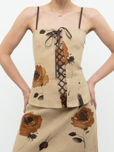 Load image into Gallery viewer, Vintage x Made in Canada x HOLT RENFREW Beige Floral Linen Set (S, M)