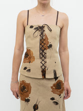 Load image into Gallery viewer, Vintage x Made in Canada x HOLT RENFREW Beige Floral Linen Set (S, M)