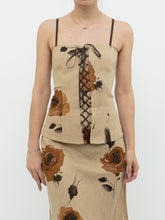 Load image into Gallery viewer, Vintage x Made in Canada x HOLT RENFREW Beige Floral Linen Set (S, M)