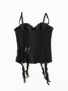 ROSELLE x Black Mesh Corset (34B)