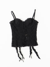 Load image into Gallery viewer, ROSELLE x Black Mesh Corset (34B)