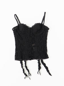 ROSELLE x Black Mesh Corset (34B)