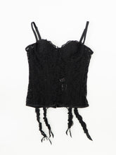 Load image into Gallery viewer, ROSELLE x Black Mesh Corset (34B)