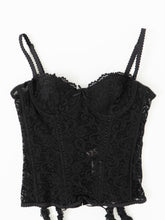 Load image into Gallery viewer, ROSELLE x Black Mesh Corset (34B)