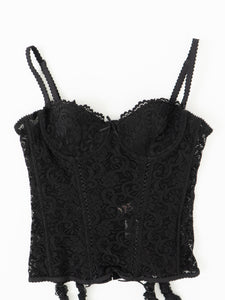 ROSELLE x Black Mesh Corset (34B)