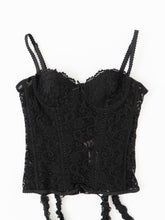 Load image into Gallery viewer, ROSELLE x Black Mesh Corset (34B)