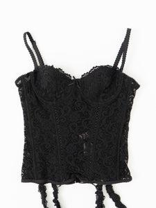 ROSELLE x Black Mesh Corset (34B)