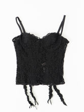 Load image into Gallery viewer, ROSELLE x Black Mesh Corset (34B)