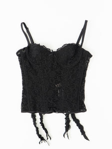 ROSELLE x Black Mesh Corset (34B)