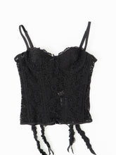 Load image into Gallery viewer, ROSELLE x Black Mesh Corset (34B)