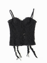 Load image into Gallery viewer, ROSELLE x Black Mesh Corset (34B)