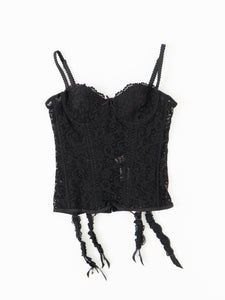 ROSELLE x Black Mesh Corset (34B)