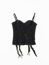 Load image into Gallery viewer, ROSELLE x Black Mesh Corset (34B)