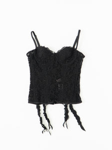 ROSELLE x Black Mesh Corset (34B)