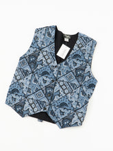 Load image into Gallery viewer, Vintage x MARSHALL ROUSSO Blue Paisley Beaded Vest (M)