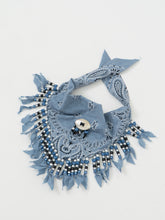 Load image into Gallery viewer, Vintage x Blue Beaded Concho Bandana