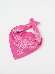 Vintage x Pink Paisley Bandana