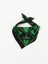 Load image into Gallery viewer, Vintage x Green, Black Levis Bandana